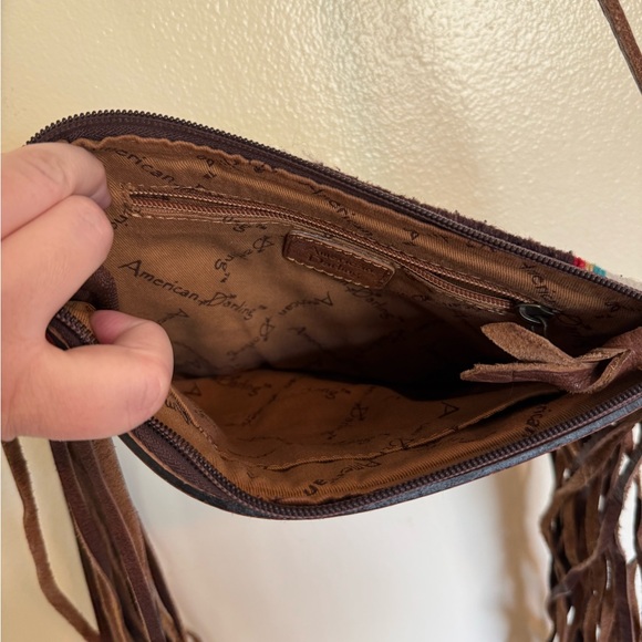 American Darling Saddle Blanket Fringe Crossbody Bag - Picture 4 of 8